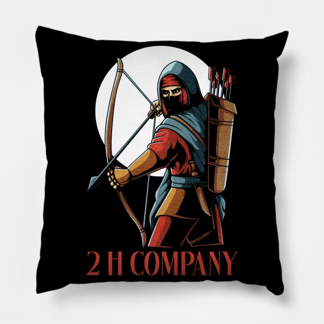 abstract 2h company Pillow by okefandi