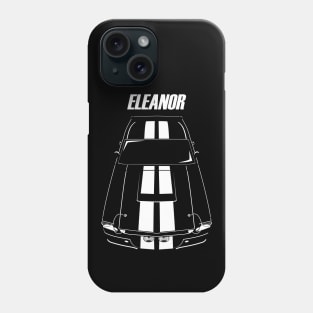 Ford Mustang Shelby GT500 Eleanor 1967 - White Stripes Phone Case