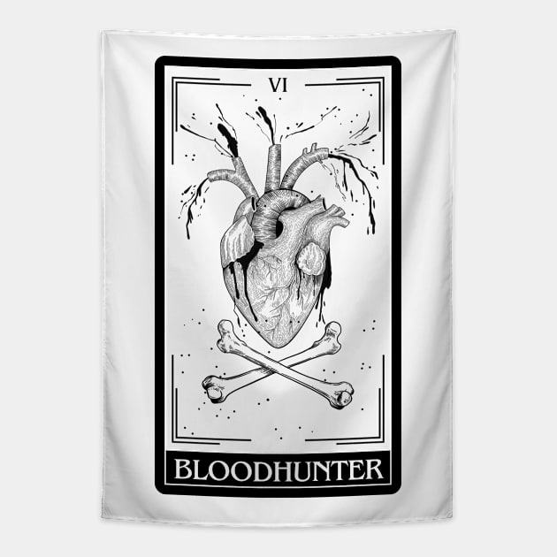 Bloodhunter Tarot Card D&D Nat 20 Dungeons & Dragons T-Shirt Black Tapestry by JaeSlaysDragons