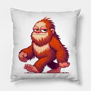 Bigfoot Illustration Pillow