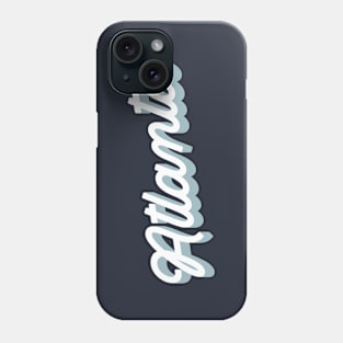 Atlanta cursive script Phone Case