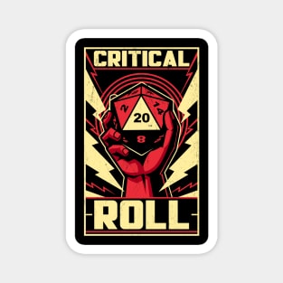 Critical Roll RPG Revolution - Cool Constructivism Poster Magnet