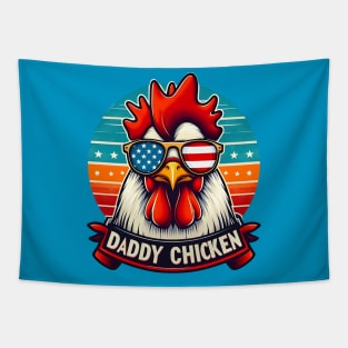 Father's day daddy chicken for kids men women Tapestry