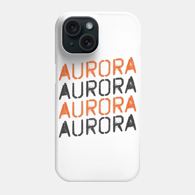 Aurora, Colorado - CO, Graffiti Text Phone Case by thepatriotshop