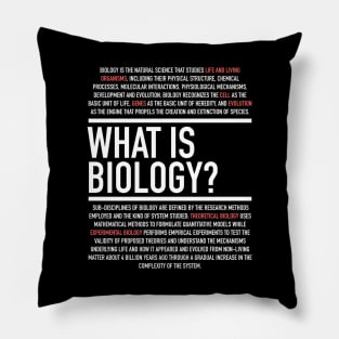 Biology Defined - Biology Teacher Pillow