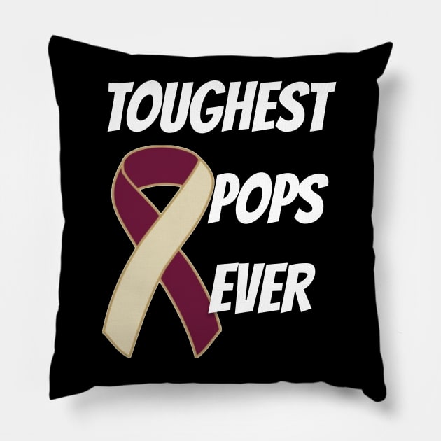 Head And Neck Cancer Dad Pillow by mikevdv2001