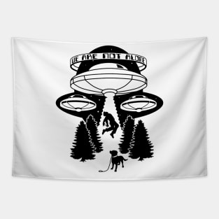 we are not alone area 51 Tapestry