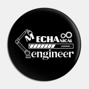 Future Mechanical Engineer Loading Bar Graduation Engineer Gift Pin