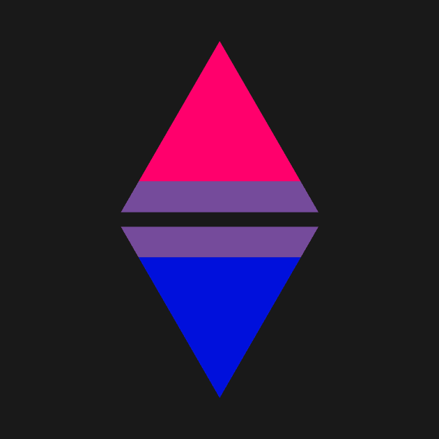 #nerfingwithpride Auxiliary Logo - Bisexual Pride Flag by hollowaydesigns