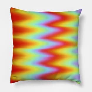 Rainbow Tie Dye Zigzag Blended Pattern, made by EndlessEmporium Pillow