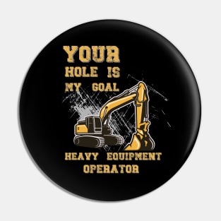 Heavy Equipment Operator Pin