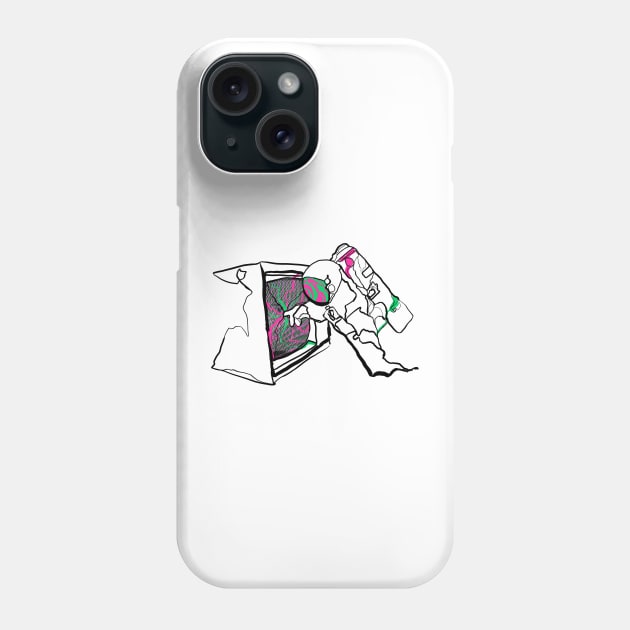 Single Line - Astro Dimensions Phone Case by MaxencePierrard