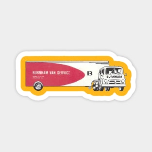 Burnham Van Service Truck Magnet