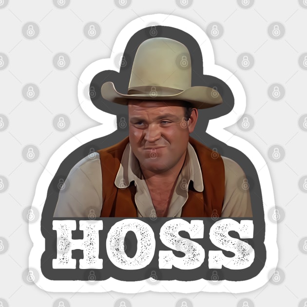 Hoss Cartwright - Bonanza - Tv Western - Classic Tv Shows - Sticker