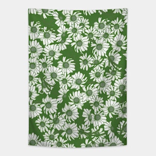 Spring Green daisies Tapestry