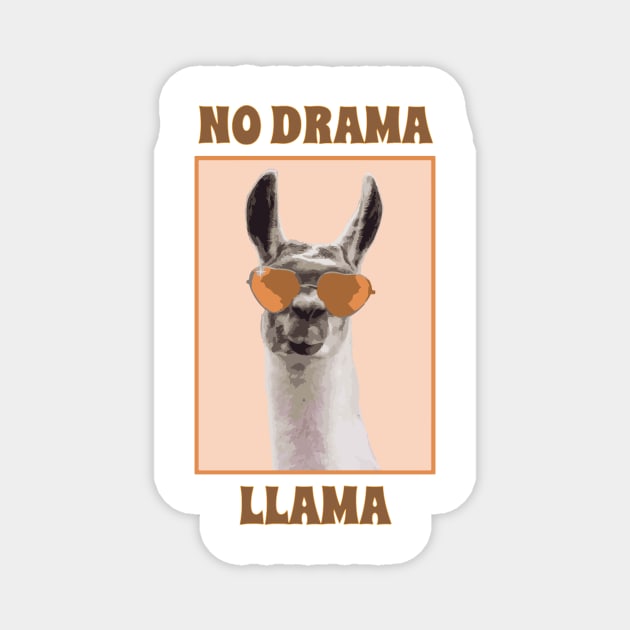 No Drama Llama Magnet by FreedoomStudio