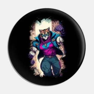 Super Humanize Big Cat Pin