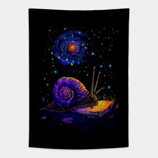 Snail And Book Tapestry