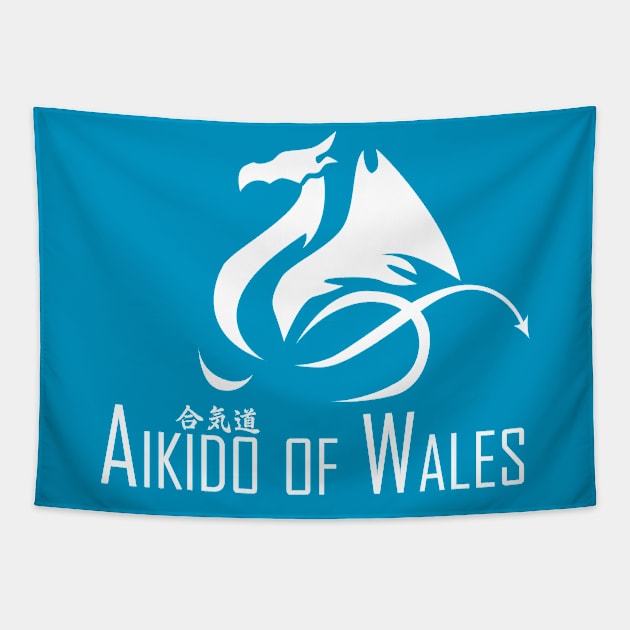 Aikido of Wales (White) Tapestry by timescape