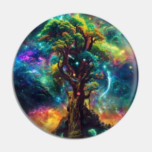 Cosmic Tree of Life Pin