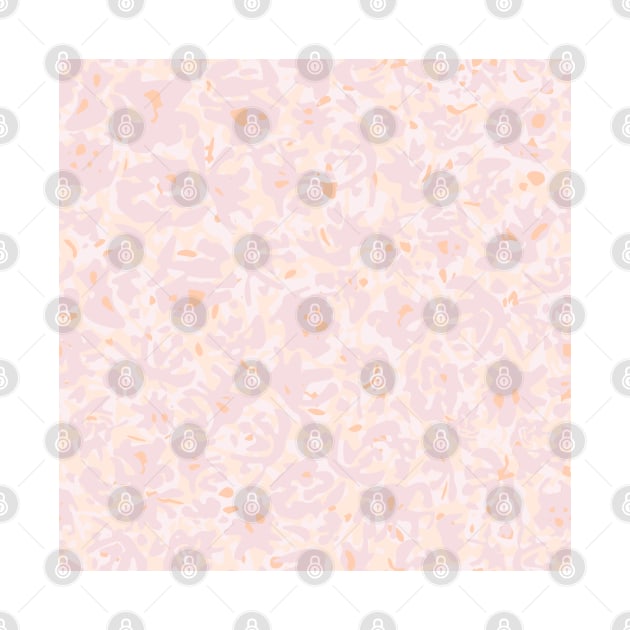 Abstract pink and peach organic shapes by marufemia