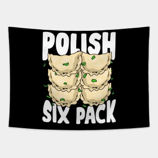 Polish Six Pack Funny Pierogi Food Lover Gift Tapestry