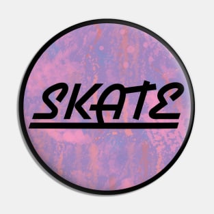 Watercolour skate Pin