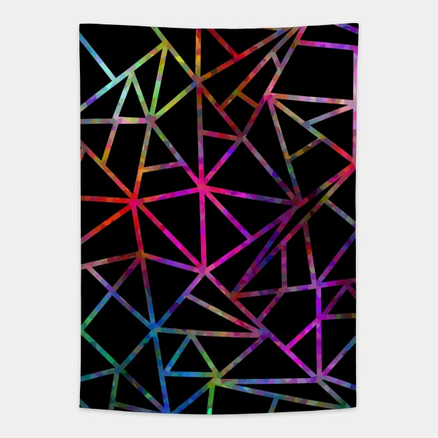 WEBBED Geometric Abstract Design Tapestry by SartorisArt1