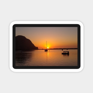 Morro Bay at Sunset Magnet