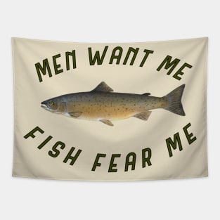 Men want me Fish fear me Tapestry