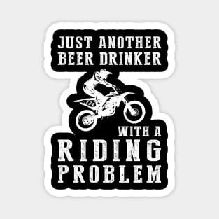 Revved up and Refreshed: A Hilarious Tee for Dirtbike & Beer Lovers! Magnet