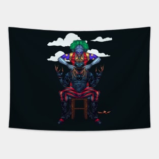 Bring in the Clowns wrestling art Tapestry