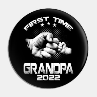 First time grandpa est  funny father's day pre Pin