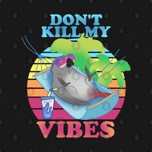 don't kill my vibes - african grey parrot by FandomizedRose