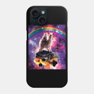 Space Cat Llama Turtle Riding Waffles Phone Case