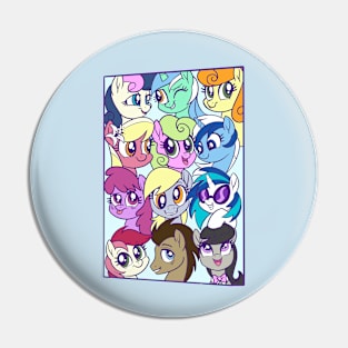 Background Ponies Pin