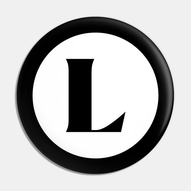 L (Letter Initial Monogram) Pin by n23tees