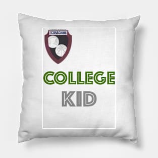 College Kid.BLK.GREEN.GRY Pillow