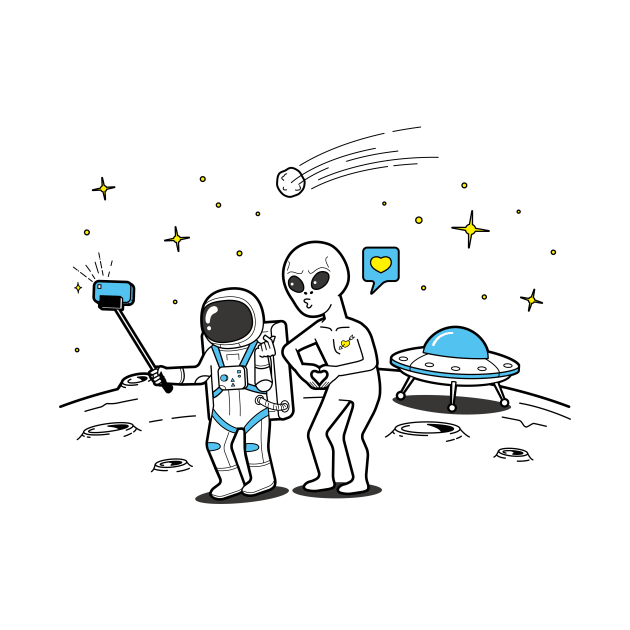 Take a Selfie With Alien by Alvin Chen