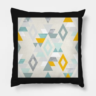 Modern Southwestern Adobe Style in Blue Pillow