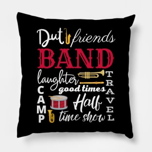 Marching Band Word Cloud Pillow