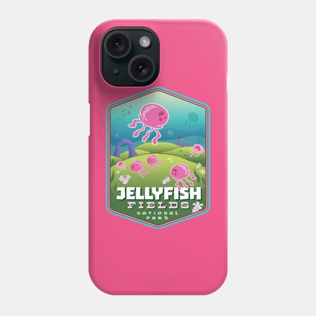 Jellyfish Fields National Park Phone Case by MindsparkCreative