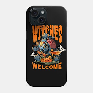 Halloween Witches Welcome Witch Phone Case