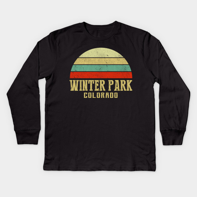 Colorado Vintage Retro Sunset Winter Park Co Winter Park