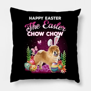 Chow Chow Dog Happy Easter, Chow Chow Lover, Easter Dog Pillow