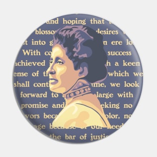 Mary Church Terrell Portrait and Quote Pin