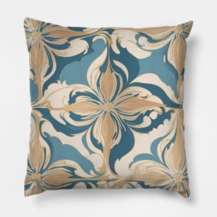 Portuguese Pattern Tile Pillow