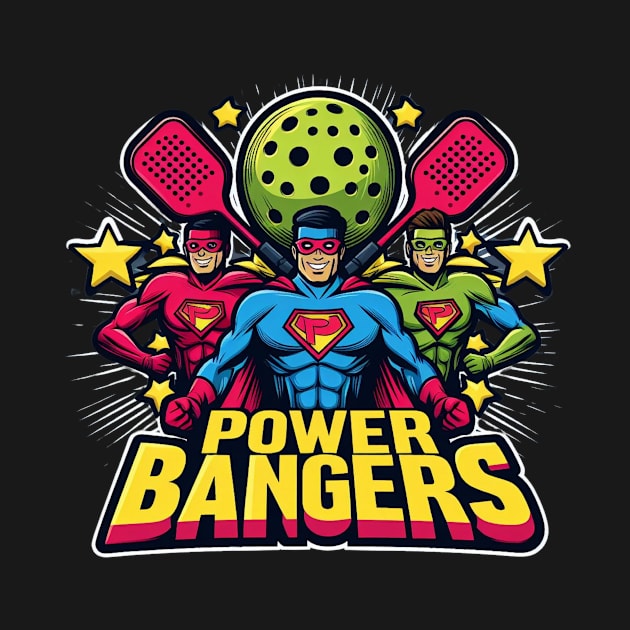 Pickleball POWER BANGERS Superheroes #4 by Battlefoxx Living Earth