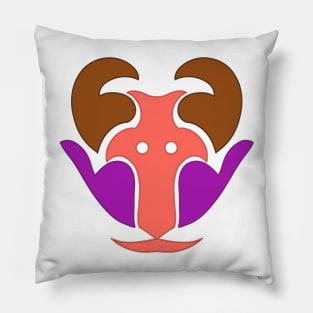 Goat Juggernaut Smile Pillow