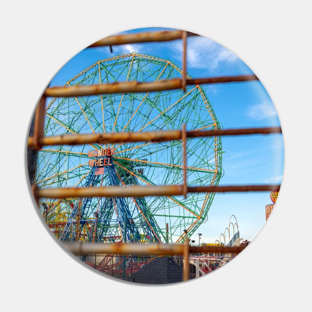 Wonder Wheel Coney Island Pin by ShootFirstNYC